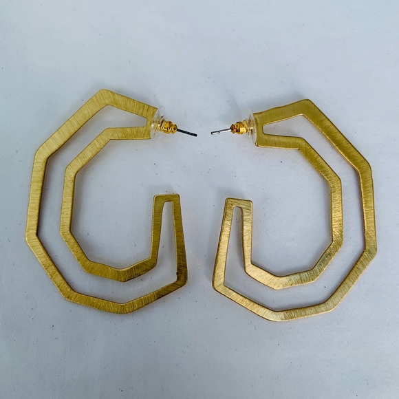 Madewell Jewelry - Madewell Brass Hoops
